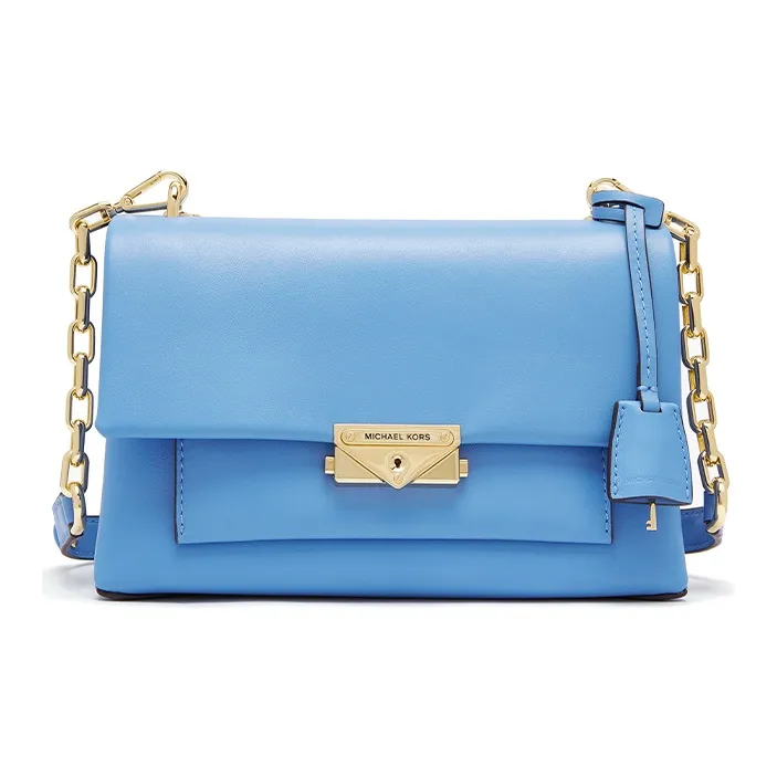 MICHAEL KORS MICHAEL KORS Luggage Collection Leather Shoulder Bag, Crossbody Bag Women's Sky Blue
