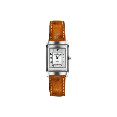 Jaeger LeCoultre Ручной Механический Движение Мужские Flip Collection REVERSO Часы 38,5мм*23,1мм Белый