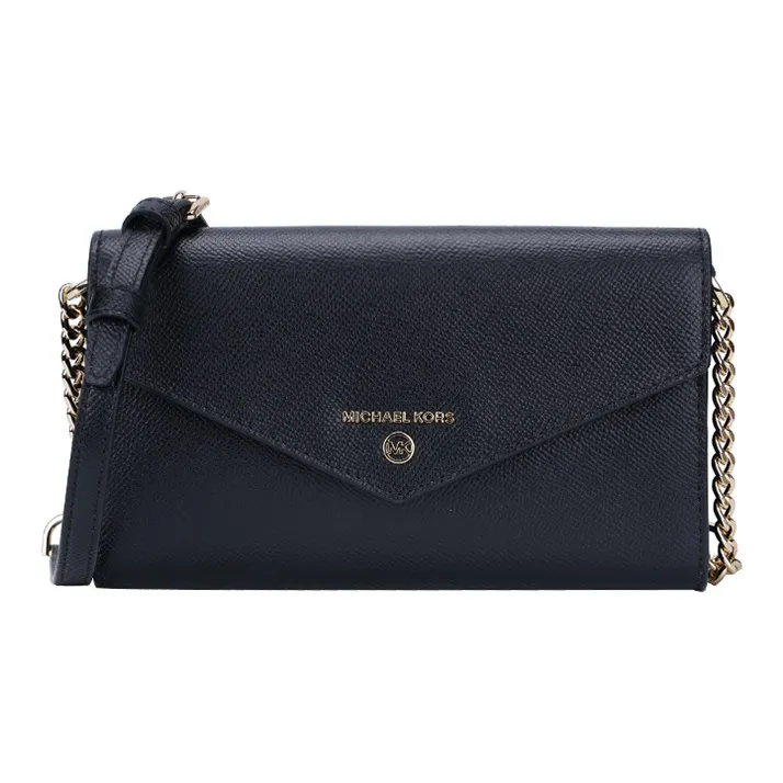 MICHAEL KORS Jet Set Charm Cow Leather Small Square Bag, Crossbody Bag, Shoulder Bag Women's Black