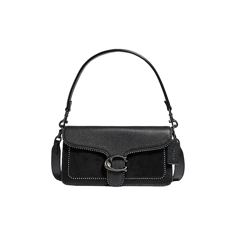COACH Tabby Leather Shoulder Bag Crossbody Bag Shoulder Bag Women's Black