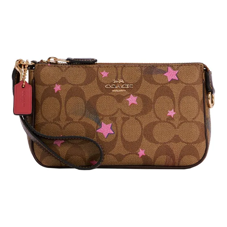 COACH Nolita Холщовая кожа Маленькая сумка Сумка через плечо Сумка на запястье Клатч Маленький Женский Хаки