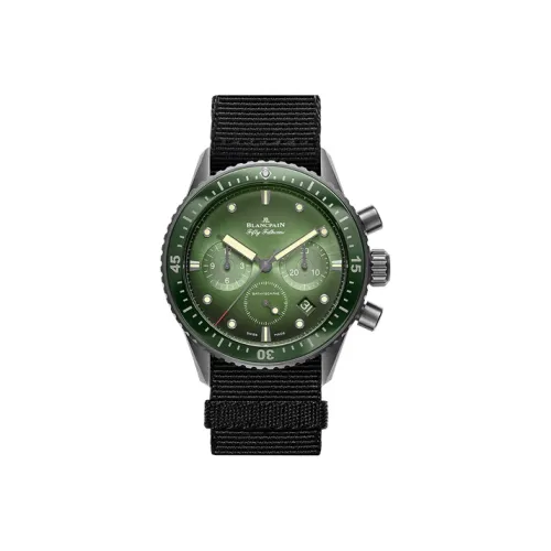 BLANCPAIN Автоматический Механический Движение Мужские FIFTY FATHOMS Часы 43,6 мм Зеленый