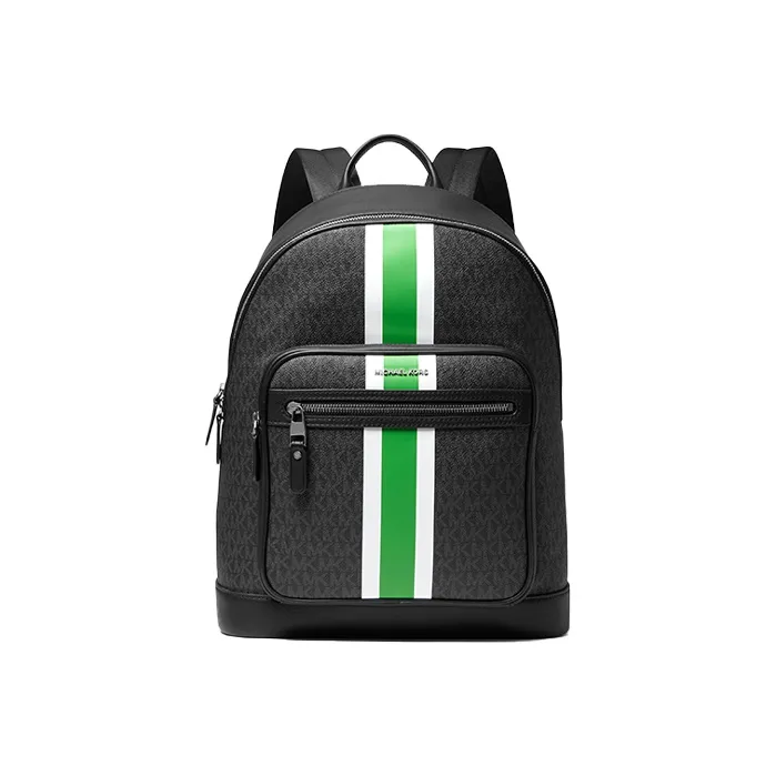 MICHAEL KORS Hudson Cow Leather backpack Jil Regular Men's Black Green Multicolor