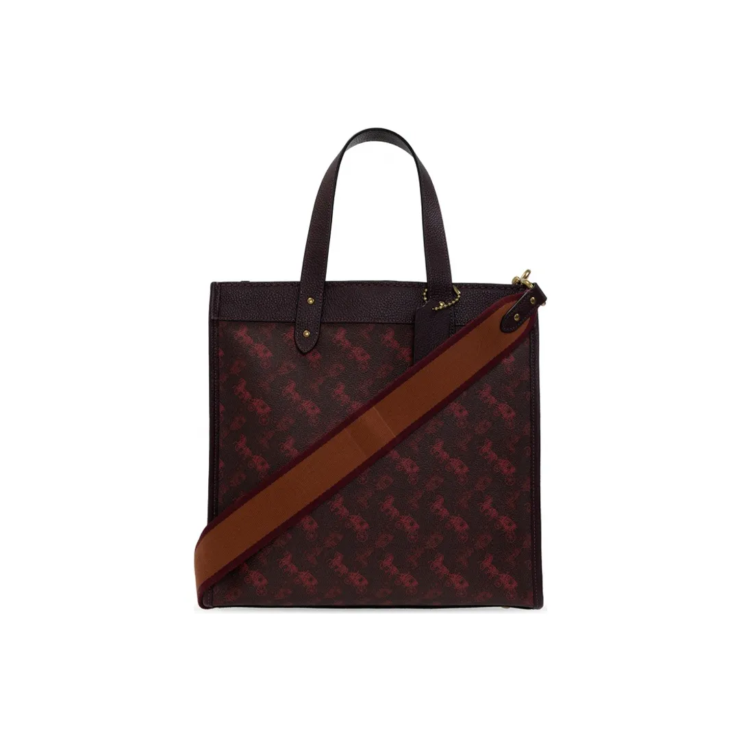 COACH Leather Tote Bag, Shopping Bag, Crossbody Bag, One Shoulder Handbag Tubas Women's Ox Blood