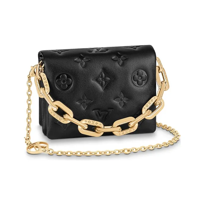 LOUIS VUITTON Beltbag Coussin Cruise 22 Monogram Embossed Black