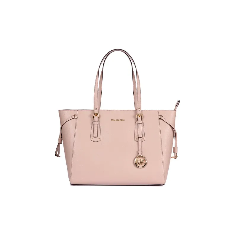 MICHAEL KORS Voyager Leather Catfish Bag, Handbag, Shoulder Bag Women's Pink