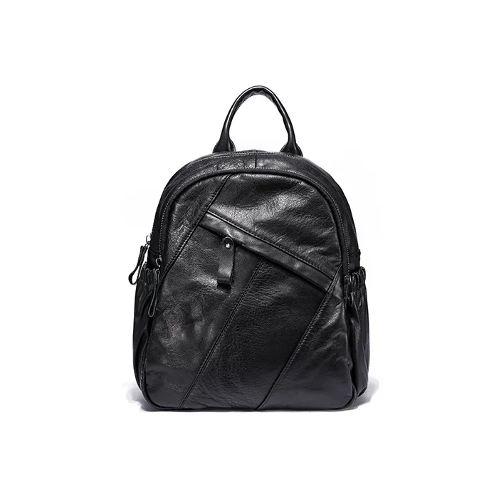 Ace Paul Cow Leather Handbag Backpack Regular Unisex Black