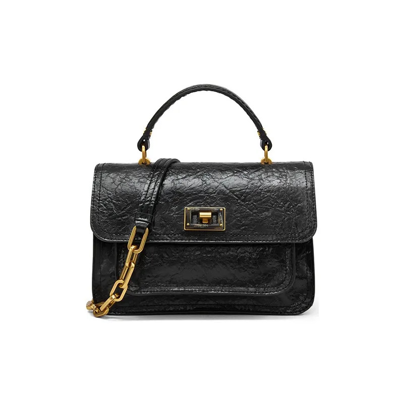 CHARLES&KEITH PU Handbag Shoulder Bag Regular Women's Black/Burgundy Wine Red/Cognac White/Dark Blue Dark Blue