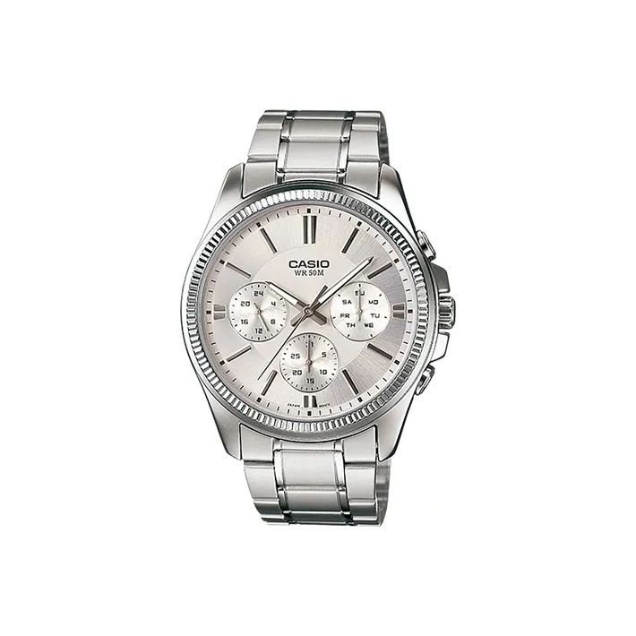 CASIO Standard Series Кварцевый механизм нержавеющая сталь ремешок мужские часы серебристый циферблат