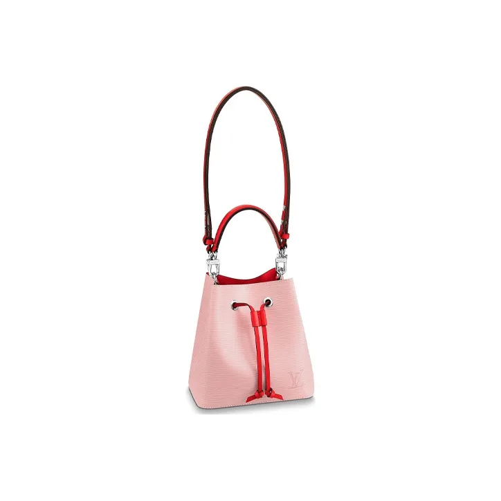 LOUIS VUITTON Cow Leather Bucket Bag, Portable Crossbody Bag, Shoulder Bag Women's Ballet Pink