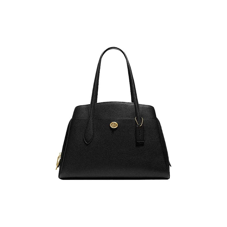 COACH Lora Кожа Сумка Сумка через плечо Маленькая Женская Черная