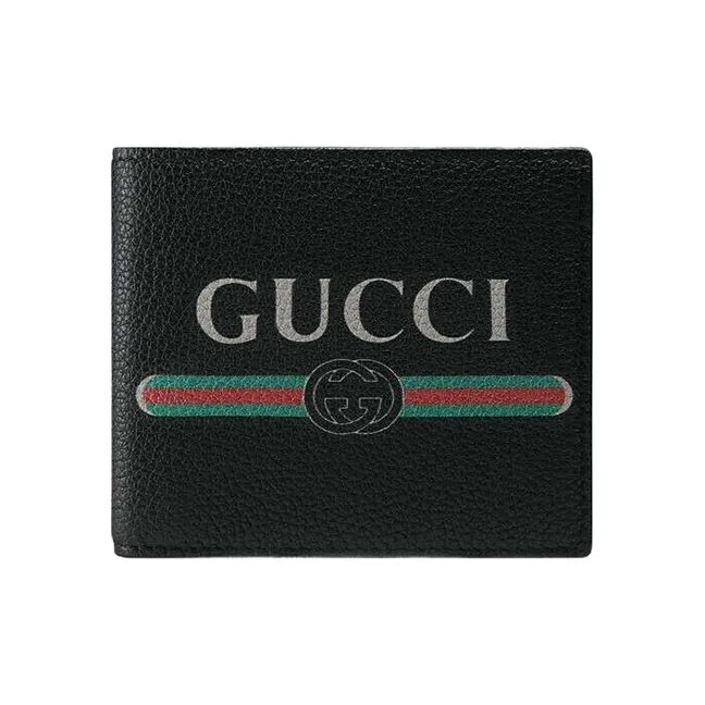 GUCCI Кошелек из коровьей кожи мужской черный