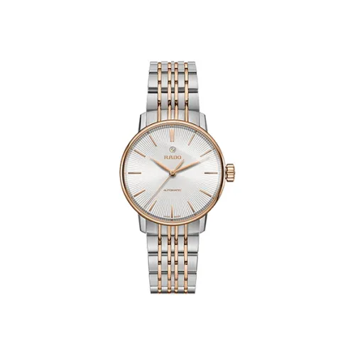 RADO Автоматический Механический Movement Женские Crystal Sparkle Collection Часы 31,8мм*31,8мм*9,7мм Белый