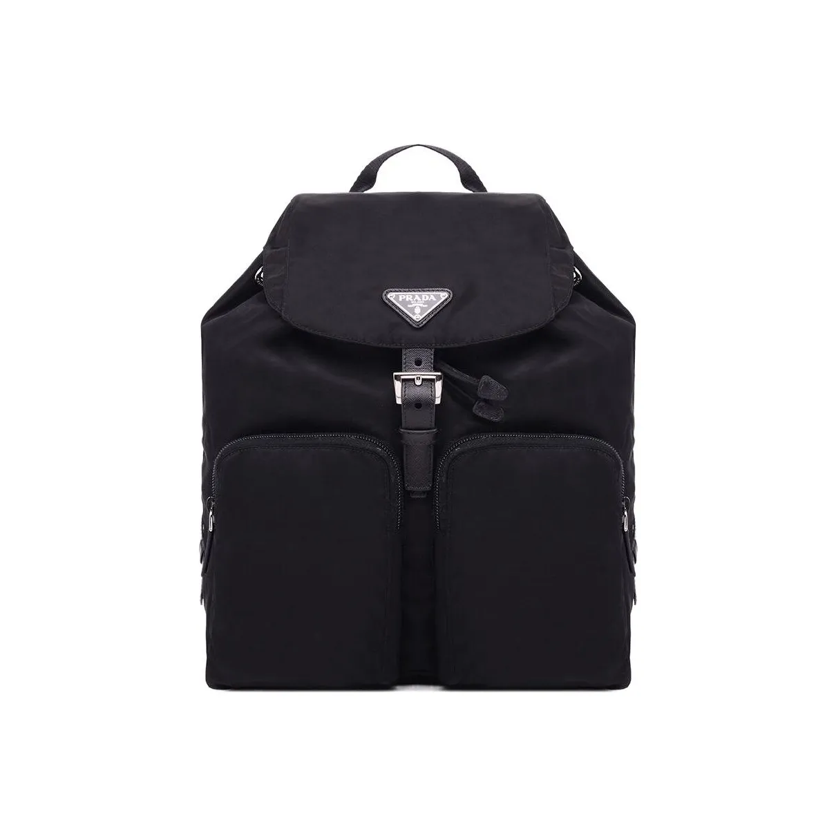 PRADA Nylon Backpack Unisex Black