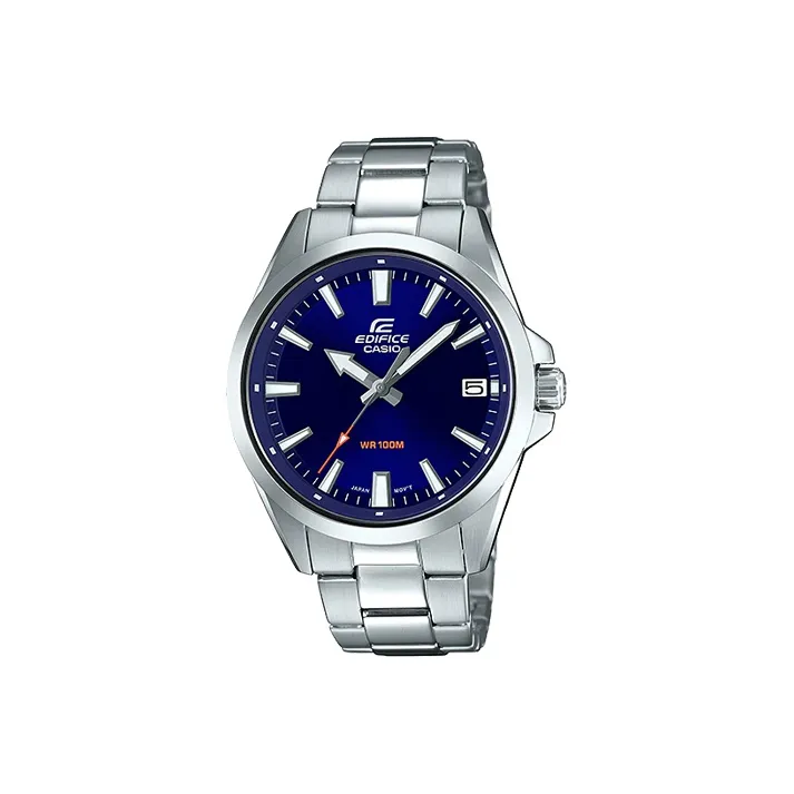 CASIO EDIFICE Collection Кварцевый механизм нержавеющая сталь ремешок часы для мужчин синий циферблат EFV 100D 2AVUDF
