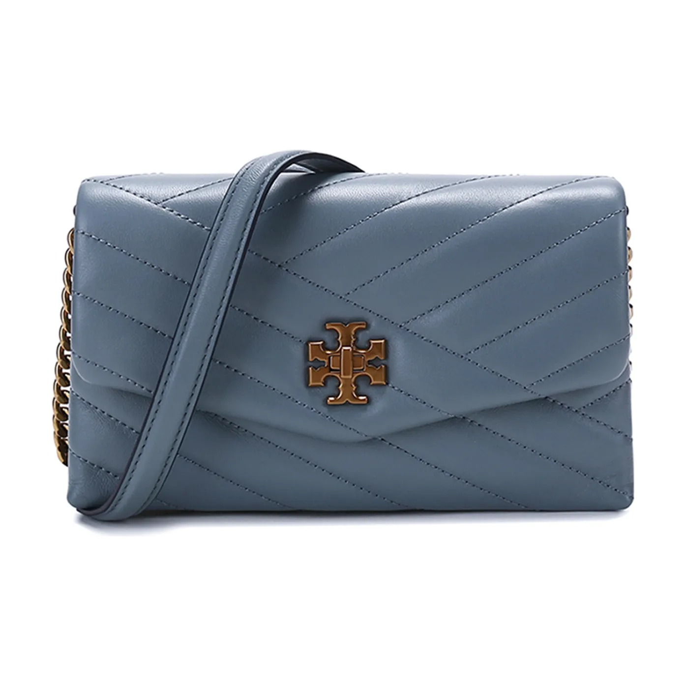 TORY BURCH Kira (Красный) Овчина Сумка через плечо Кошелек Сумка на плечо Женская Дождь Aqua Синий