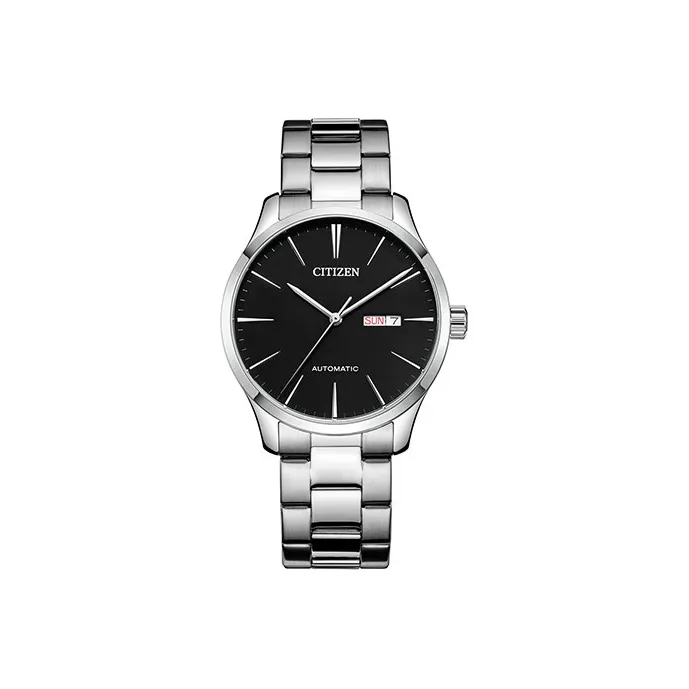 CITIZEN Automatic Mechanical Movement Stainless Steel Strap Watch Men's Watch Black Dial