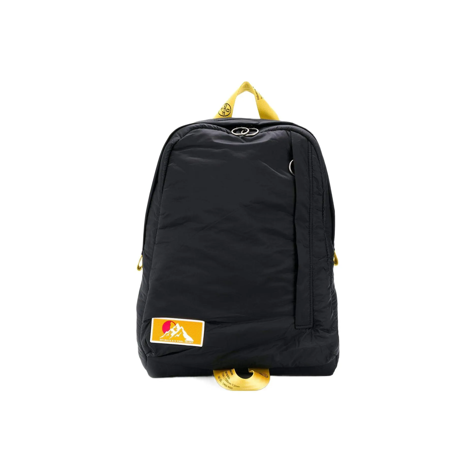 OFF WHITE Synthetic Fiber Handheld Backpack Men's Black