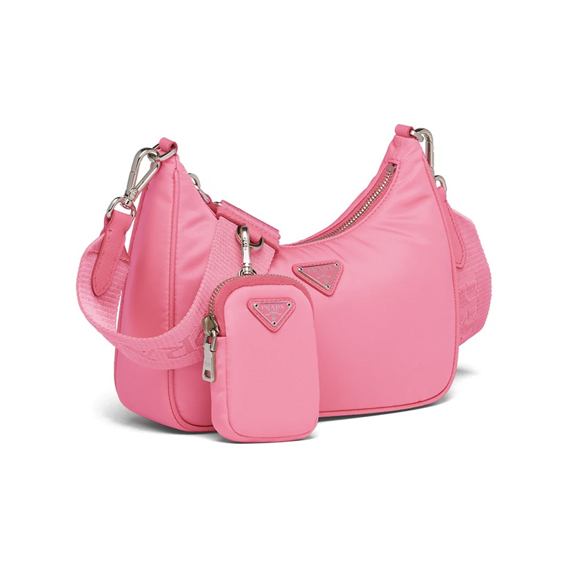 Prada Baby Pink Nylon Shoulder Bag | Treasures of NYC | New