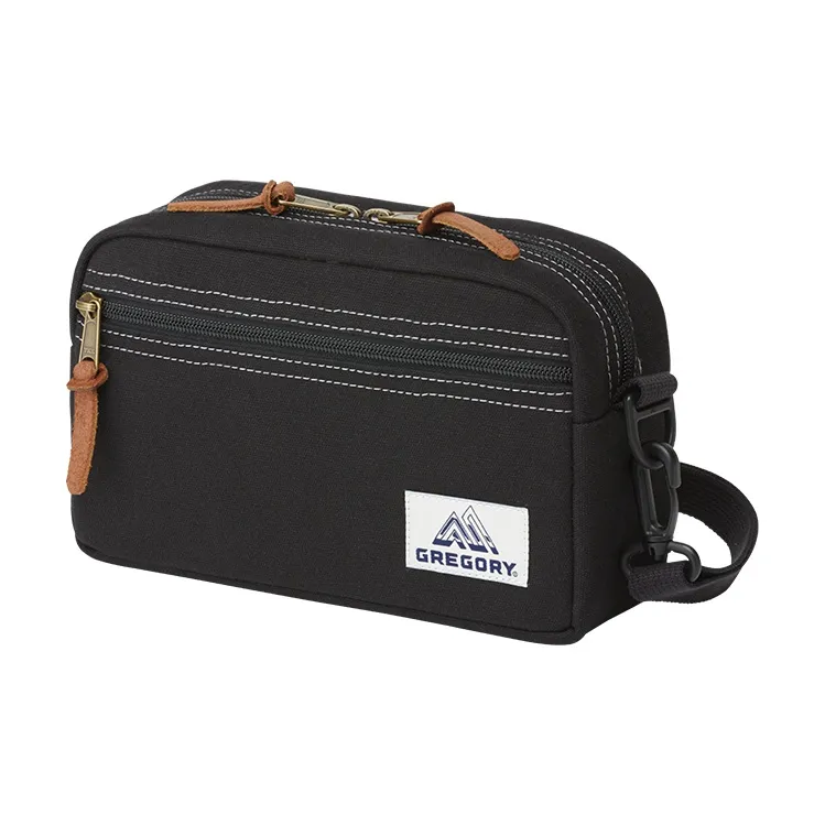 GREGORY Polyester Shoulder Bag, Crossbody Bag Regular Unisex Black