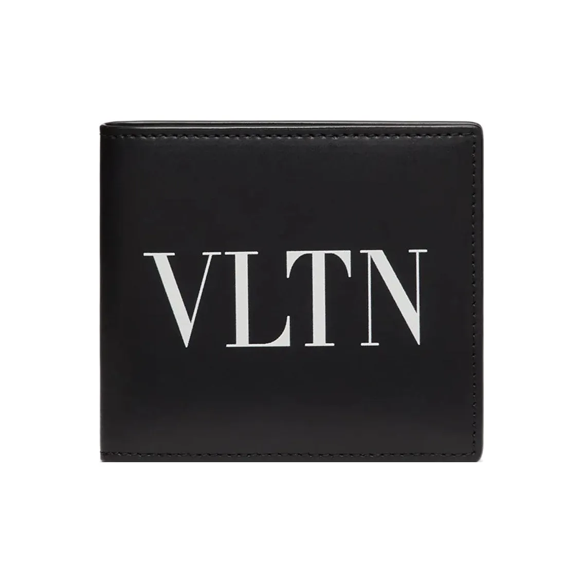 Valentino Calfskin Wallet Men's Black