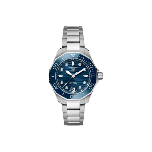 TAG HEUER Автоматический Механический Movement Женские Часы Aquaracer Collection 36 мм Синие