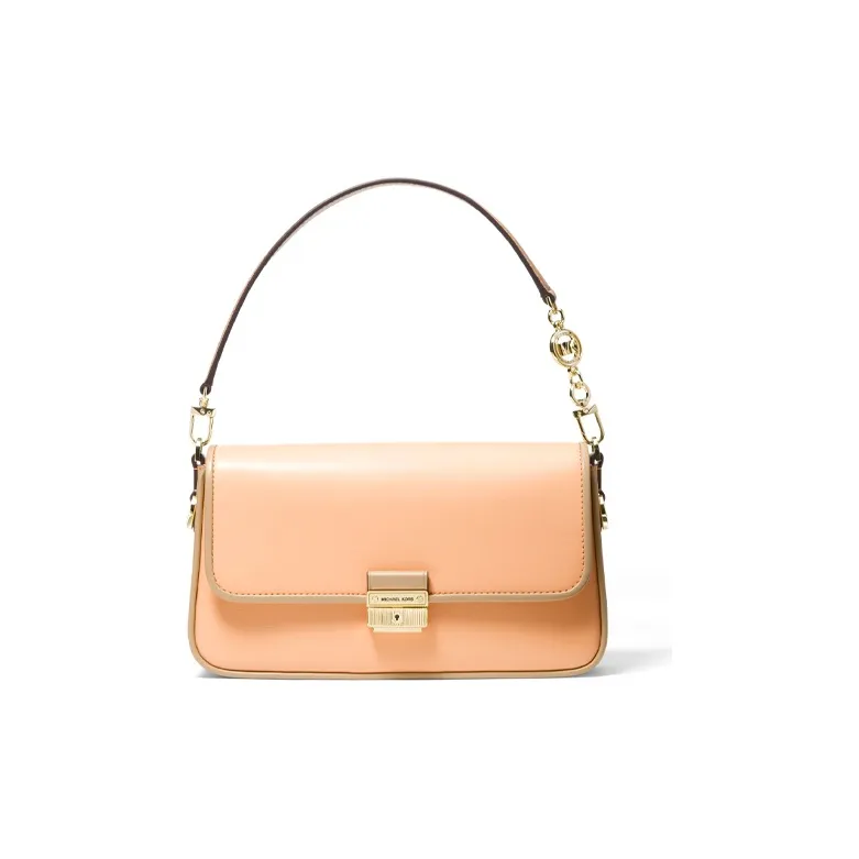 MICHAEL KORS Bradshaw Leather Handbag Shoulder Bag Small Size Women's Light Orange
