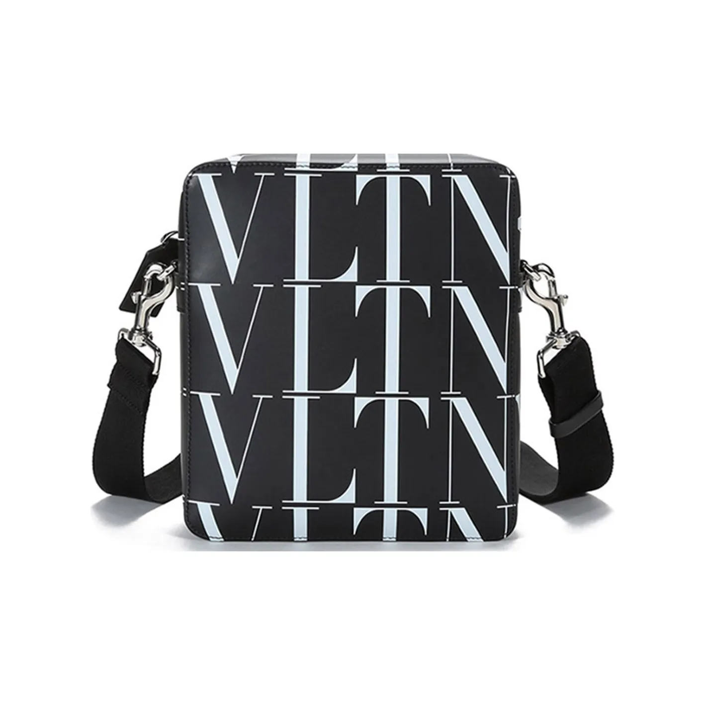 Valentino Cow Leather Crossbody Bag, Shoulder Bag Men's Black White