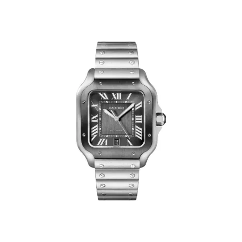 CARTIER Механический Movement Мужские SANTOS DE Часы 39,8 мм Серый