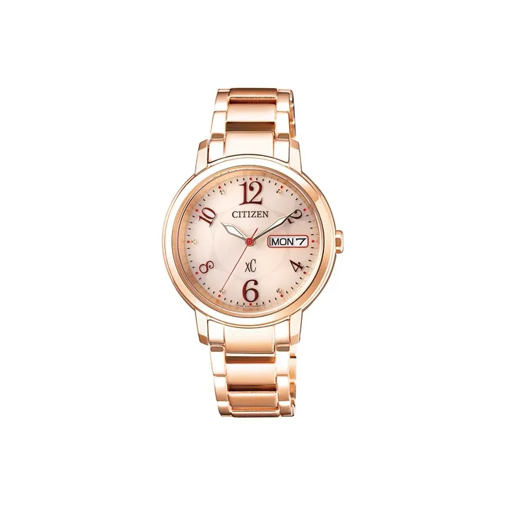 CITIZEN C Collection Кварцевый механизм ремешок из нержавеющей стали женские часы золотой циферблат