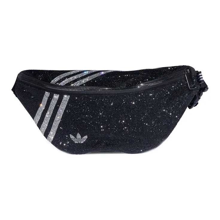 Adidas Originals Polyester Crossbody Bag, Fanny Pack Regular Women's Black