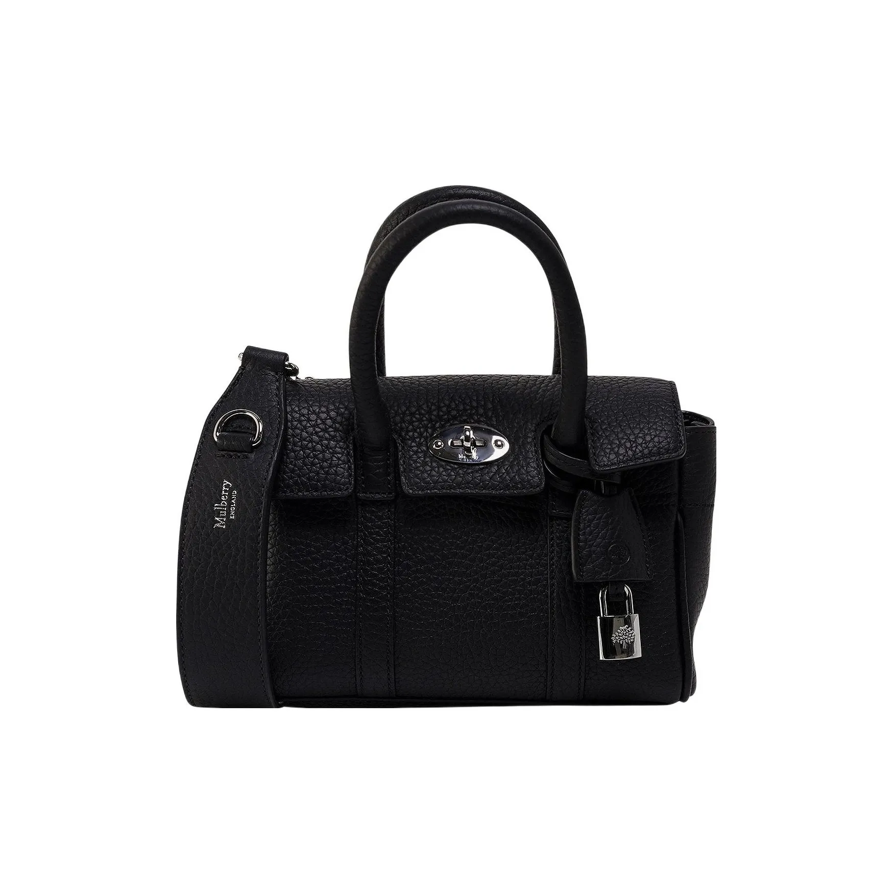 Mulberry Leather One Shoulder Handbags Women's Black