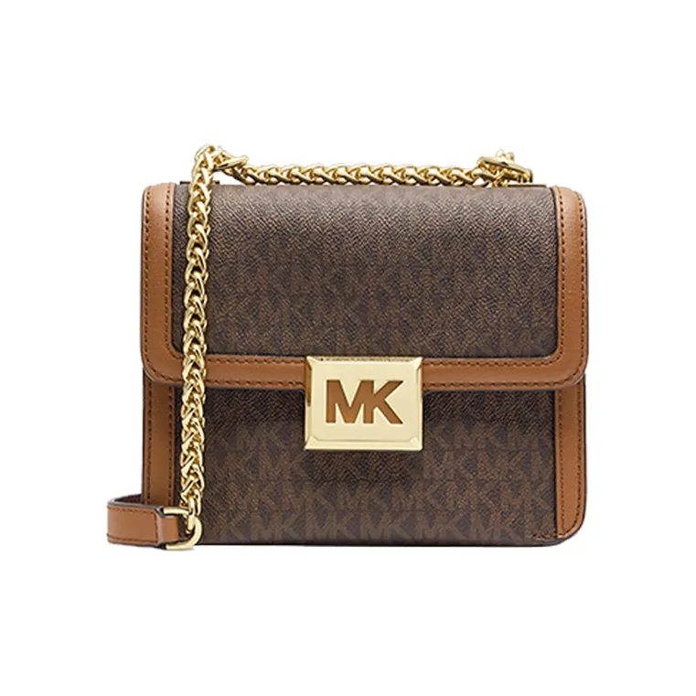 MICHAEL KORS Sonia Leather Crossbody Bag, Shoulder Bag Trumpets Women's Brown