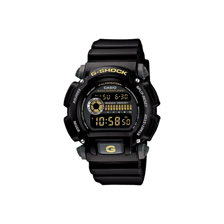 CASIO Кварцевый механизм Смольный ремешок Часы для мужчин Черный циферблат