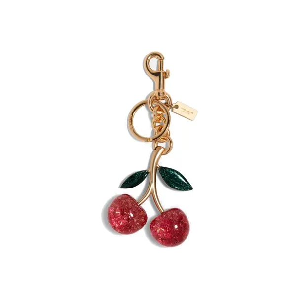 COACH Resin & Metal Bag Accessory Women's Red/Gold