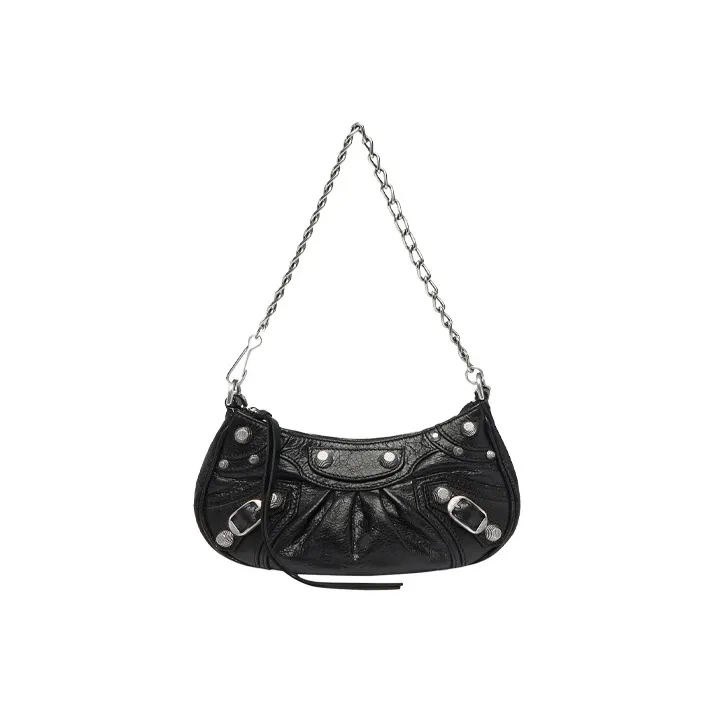 Balenciaga Le Cagole Mini Bag With Chain Black