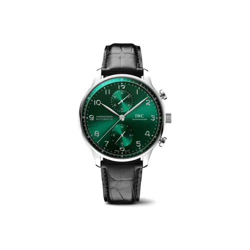 IWC Автоматический Механический Movement Мужские Portugal Series Часы 41 мм Зеленые