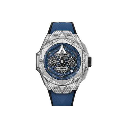 HUBLOT Автоматический Механический Movement Мужские Часы BIG BANG 45 мм Синие