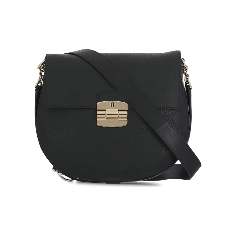 Furla Телячья кожа Сумка через плечо Сумка на плечо Женская Черная