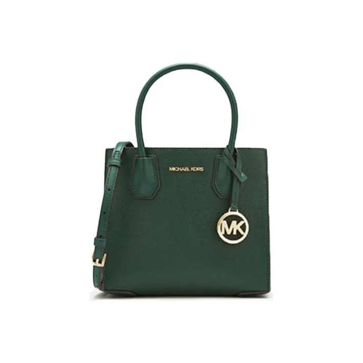 MICHAEL KORS Mercer Кожа Аккордеонная Сумка Сумка Сумка через плечо Сумка через плечо Маленькая Женская Яшма