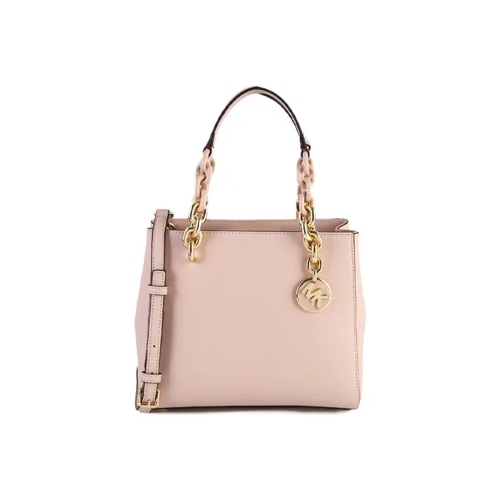 MICHAEL KORS Cynthia Leather Handbags Shoulder Bag Crossbody Bag Small Size Women's Soft Pink