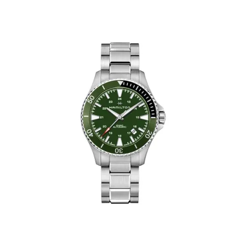 Hamilton Автоматический Механический Movement Мужские Часы 40mm*20mm*12,9mm Зеленый