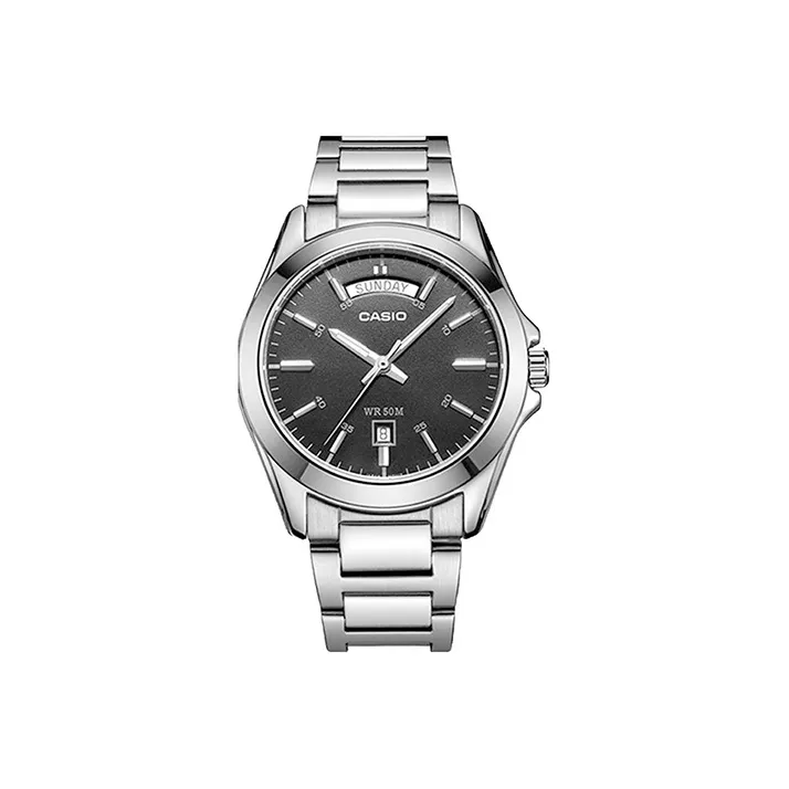 CASIO Standard Series Кварцевый механизм нержавеющая сталь ремешок мужские часы черный циферблат