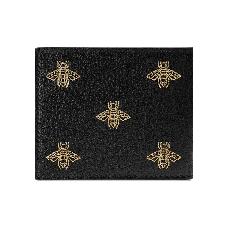 GUCCI Leather Wallet Men's Black
