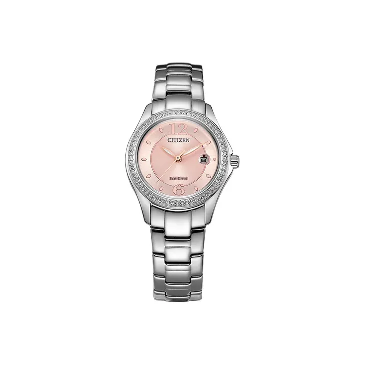 CITIZEN Светильник Кварцевый механизм Женские Ecology Drive Collection Часы 29,6мм*9,2мм Розовый