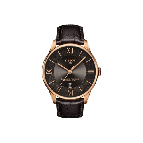 Tissot Автоматический Механический Movement Мужские Часы Tourelles Collection 42 мм Золотые