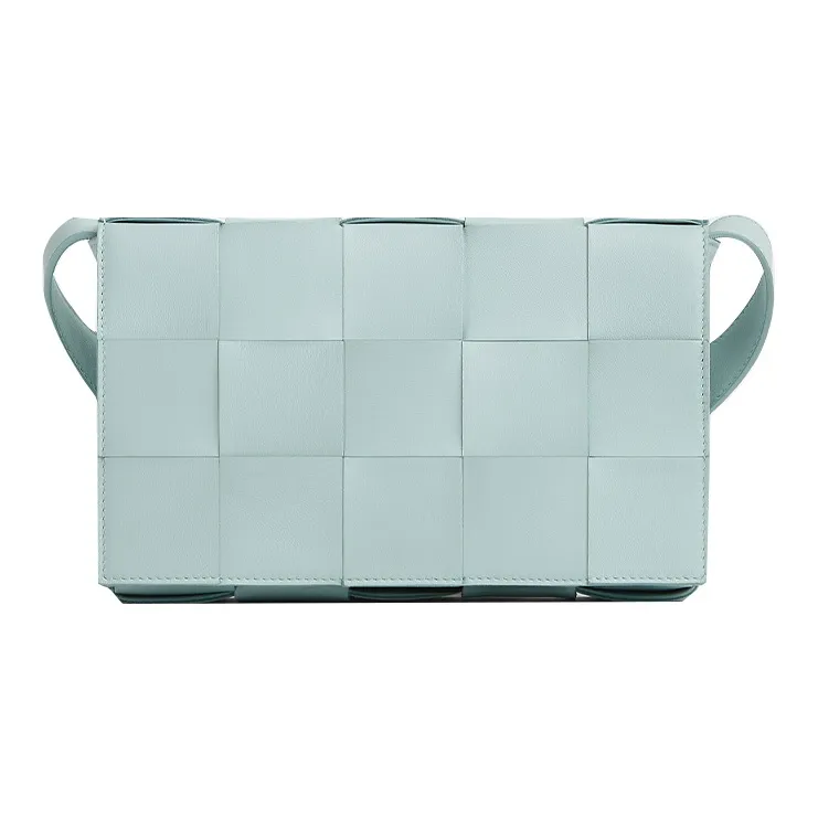 Bottega Veneta Intreccio Cassette Teal Washed
