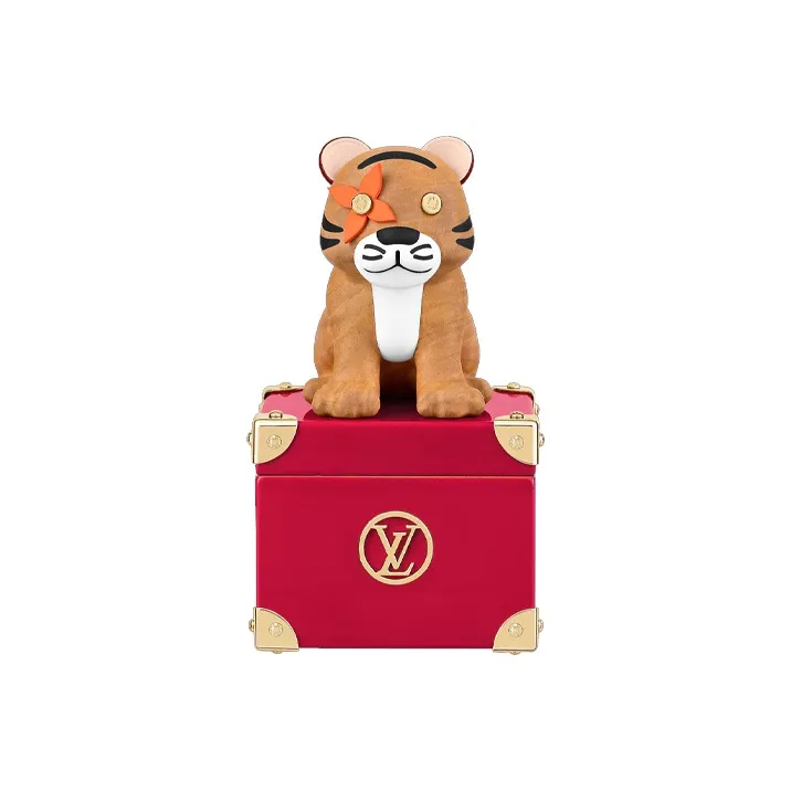 LOUIS VUITTON Wooden Leather, Cow Leather Suitcase Hard Case Unisex
