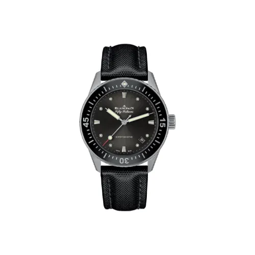 BLANCPAIN Автоматический Механический Движение Мужские FIFTY FATHOMS Часы 38 мм Серый