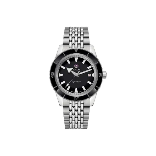 RADO Автоматический Механический Movement Мужские часы Captain Cook Collection, 42 мм, черный